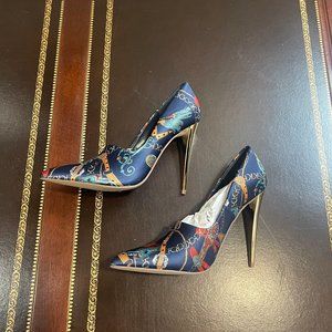Shoe Dazzle Naomie Blue Pumps/Heels Size 9